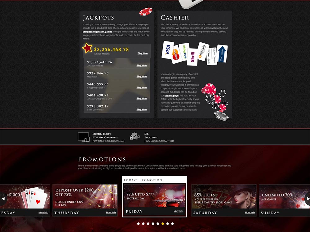 Lucky Red Casino Winners List
