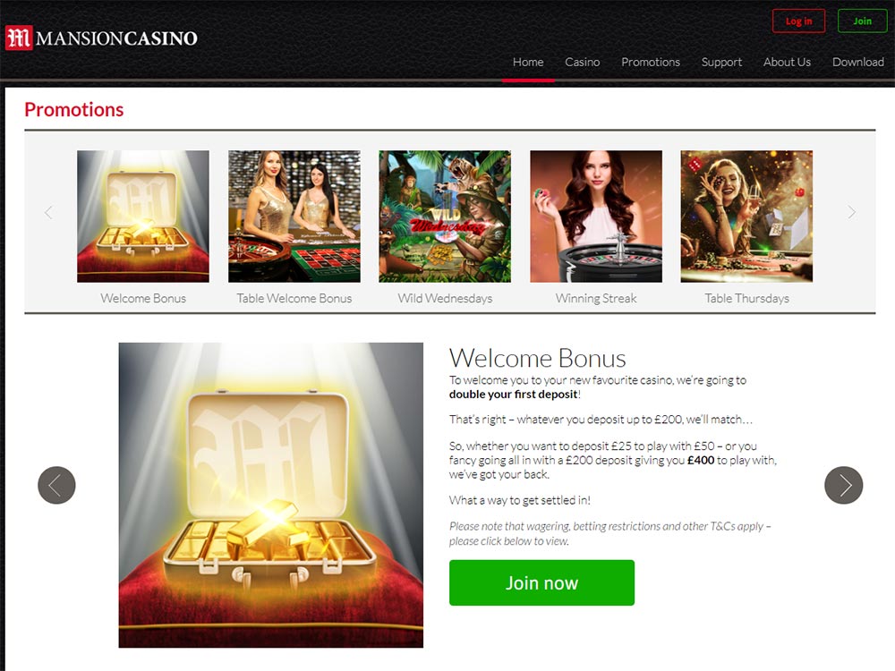 Mansion casino no deposit bonus code 2019